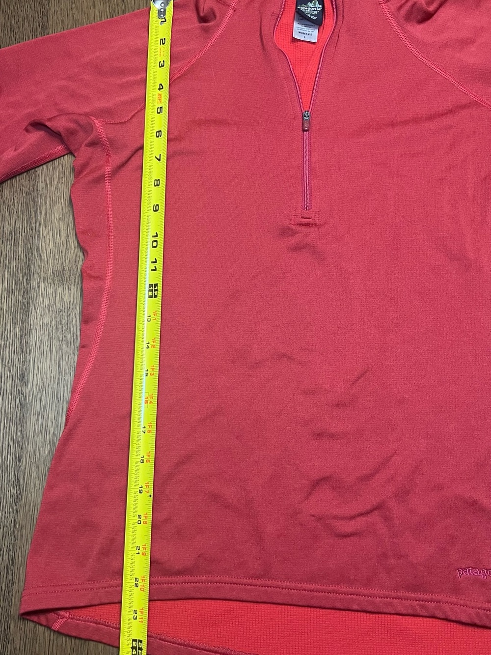 Patagonia Capilene Women’s Large 1/4 Zip Base Layer Pullover Red Women’s Size L - Picture 6 of 8